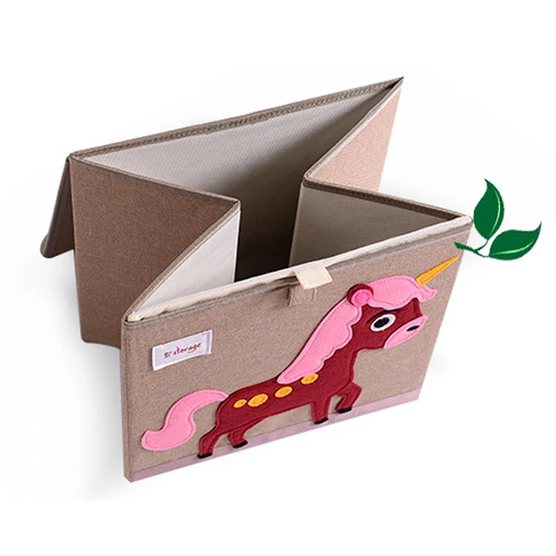 Мультяшный ящик для хранения животных детские игрушки органайзер складная