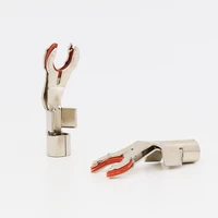 4pcs 12tc y spade plug 8tc audio speaker cable connector plug with speaker cable