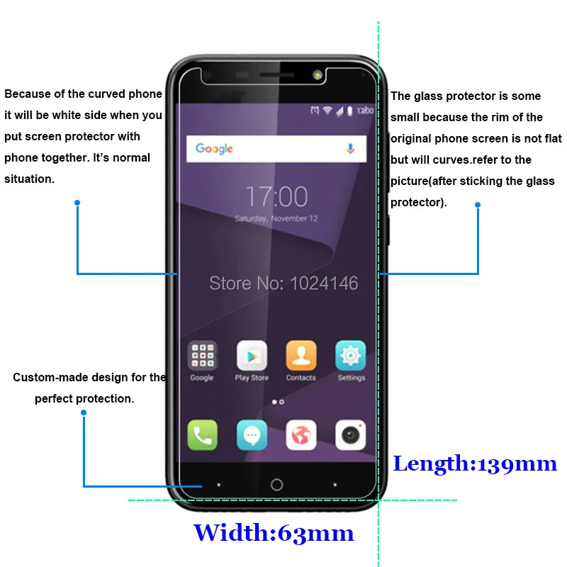 Закаленное стекло для ZTE Blade A620 A 620 BA620 / Voyage 5 2 дюйма защита экрана ультратонкая