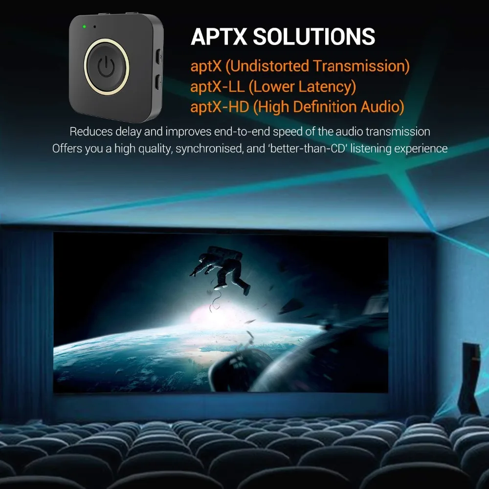Двойное соединение Bluetooth 5 0 A2DP Aptx HD с низкой задержкой стерео гарнитура Aux 3 мм
