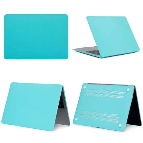 Matte Tiffany blue Жесткий матовый чехол для MacBook Air retina Pro 11 12 13 15 дюймов Pro 16 дюймов модель A2141 чехол - Цвет: Matte Tiffany blue