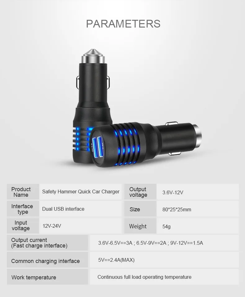 QC 3,0 сертифицированное двойное USB быстрое автомобильное зарядное устройство Smart IC 12 Вт 2.4A для iPhone 7 Plus 6 6S 5 5S для samsung Xiaomi Android Tablet PC