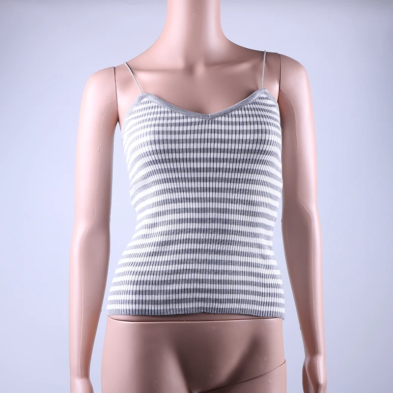 Хит, трикотажные топы на бретелях, Женская сорочка, жилет с бретельками, сексуальный укороченный Топ для женщин, винтажный Топ, укороченный, женственный, женская футболка