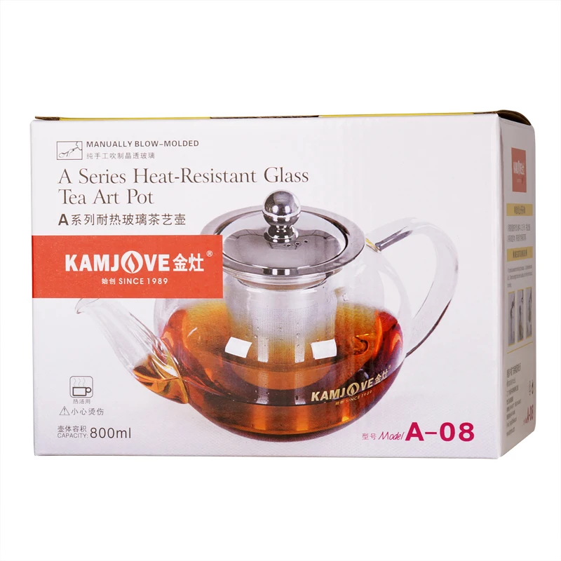 Бесплатная доставка KAMJOVE a 08 чайная чашка чай горшок жаростойкий чайник с чашками