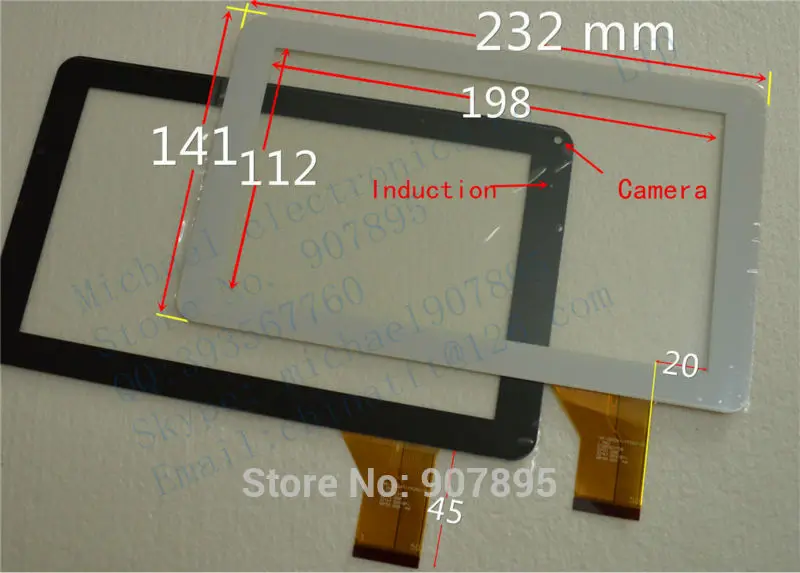 Диагональ 1352 дюйма емкостный сенсорный экран стеклянная панель HS1245 V0 TJ9 HK90DR2027 для