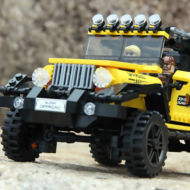 610 шт. Набор строительных блоков серии автомобилей Кирпичи игрушки для детей