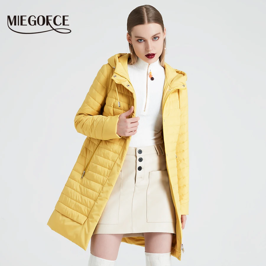 MIEGOFCE 2019 Весенняя Коллекция Весеннее Ветрозащитное Пальто Стеганое Теплая