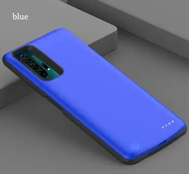Высокое качество, 6500 мА/ч, внешний аккумулятор, чехол для Honor 20 S, запасная батарея, зарядка для huawei Honor 20/20Pro, чехол для аккумулятора - Цвет: blue