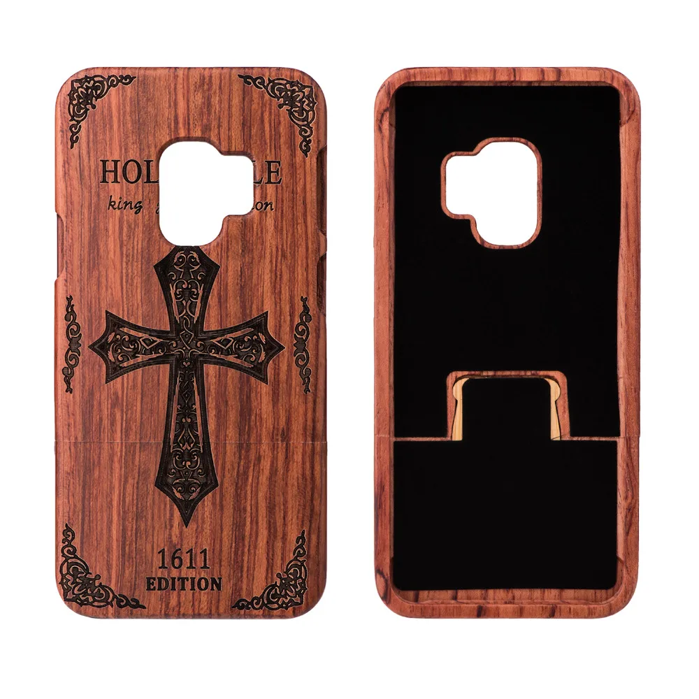 For Samsung S 9 S9 Plus Case Luxury Natural Wood Phone for Galaxy S9+ Cover Wooden High Quality Shockproof | Мобильные телефоны и