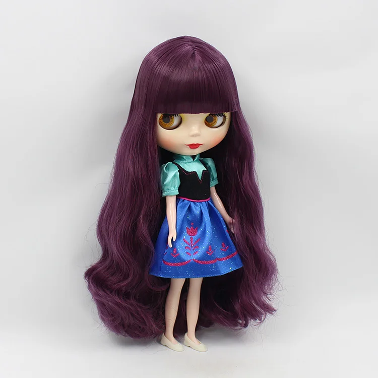 Free shipping Nude action figure dolls black doll (purple hair ) | Игрушки и хобби