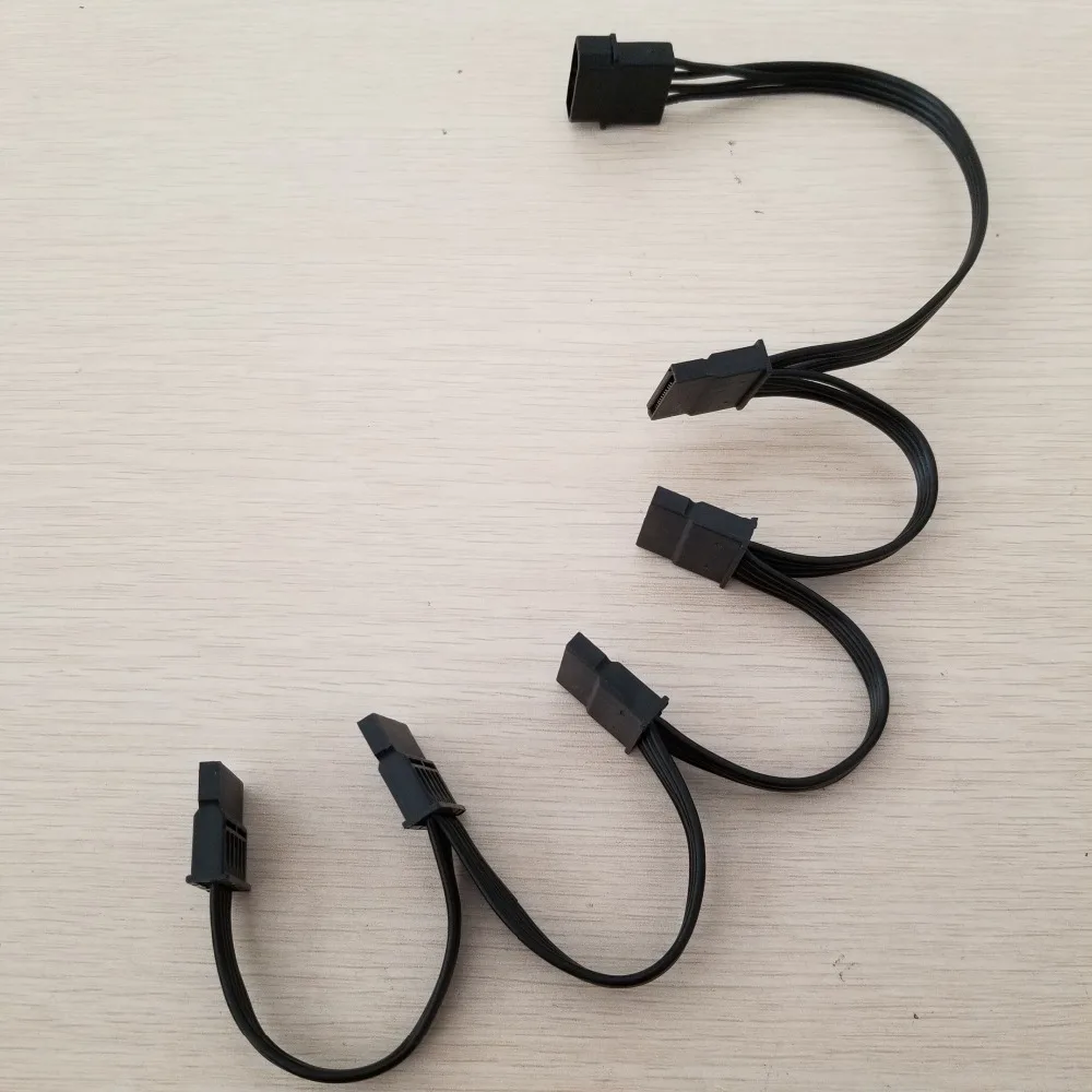 4Pin IDE/SATA Molex до 5 Порты и разъёмы 15Pin SATA Мощность кабель Шнур привод 18AWG провода