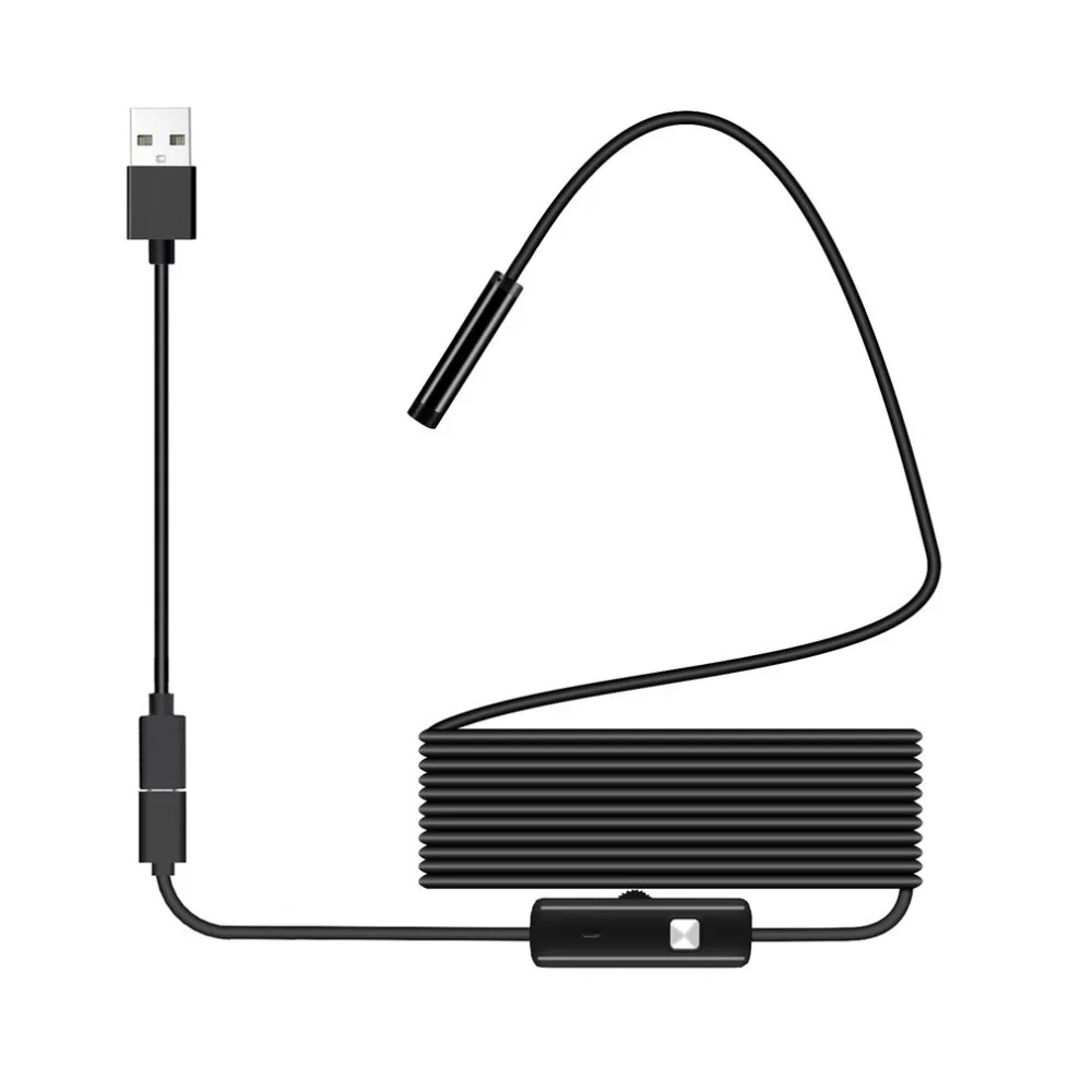 7 мм lensWIFI мини Endoscope1M 2 м 3,5 м кабель Водонепроницаемый мягкий кабель Бороскоп Инспекции Камера змея Камера 8 светодиодный для Android