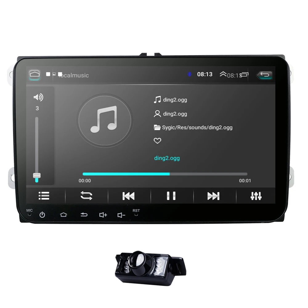 Hizpo 2 Din Android 8 1 gps навигации 16G Встроенная память не Авторадио BT USB для Skoda Volkswagen VW Passat