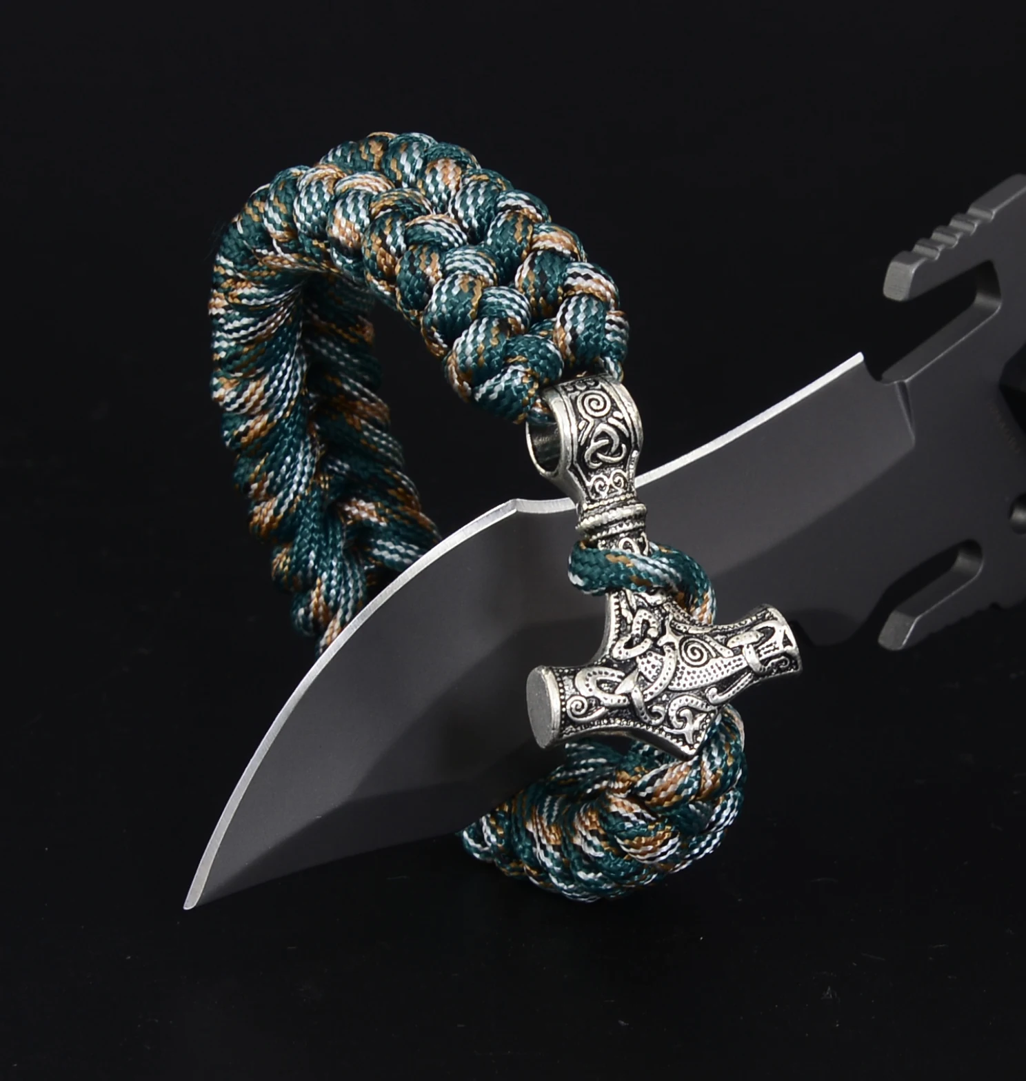 Браслет викингов молитвенный браслет из Паракорда Миннесота Mjolnir для женщин