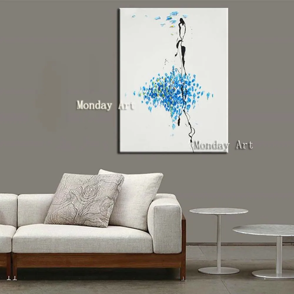 

Hand-painted Abstract oil Paintings Nordic art Canvas painting Artwork Wall Pictures For Living Room Morden wall Home Decor