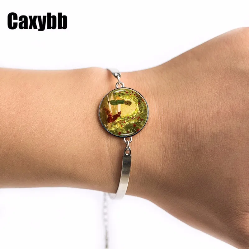 Gaxybb браслет ювелирные изделия подарки лучшим друзьям интересный дизайн прекрасный мультфильм Маленький принц браслет ювелирные изделия подарок на день рождения - Окраска металла: Color as the picture
