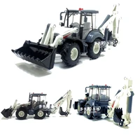150 two way forklift bulldozer back hoe loader shovel alloy excavator diecast model for baby birthday gifts toys