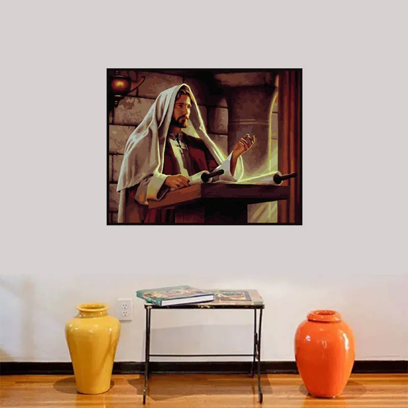 Картина Раскраска по номерам каллиграфия картинки постер домашний Декор