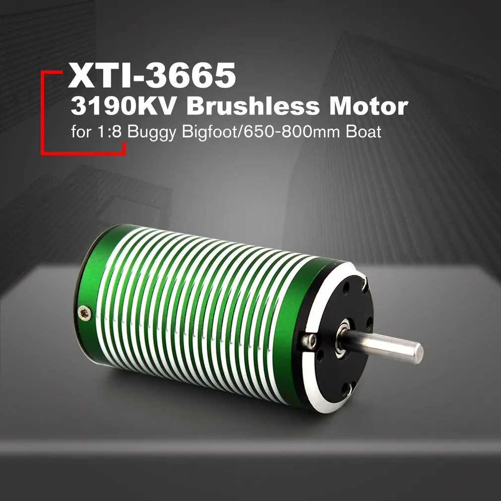XTI-3665 3190 3580 3190 2680 2300 кв 5 мм бесщеточный бездатчиковый мотор для 1:8 RC внедорожный автомобиль багги Bigfoot/650-800 мм Лодка Корабль