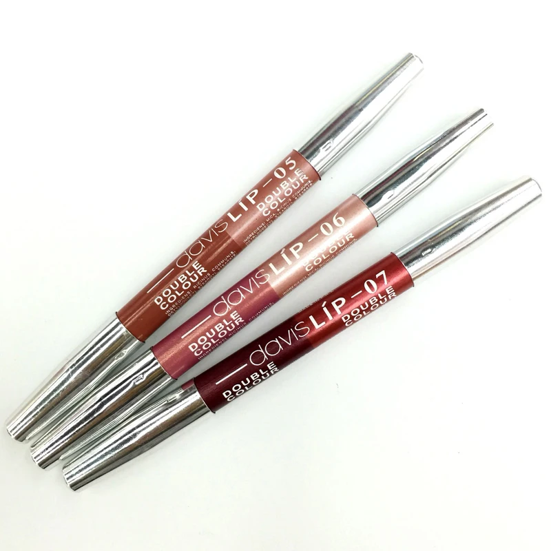 Бренд Davis подводка для губ макияж двойной контур водостойкая Мерцающая губная