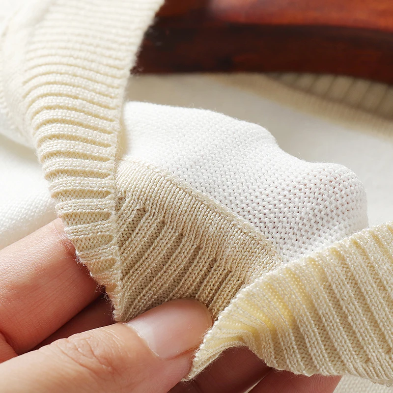 

White knitted pullover sweater women harajuku elastic long sleeve knitting pullover casual autumn winter jumper pullover