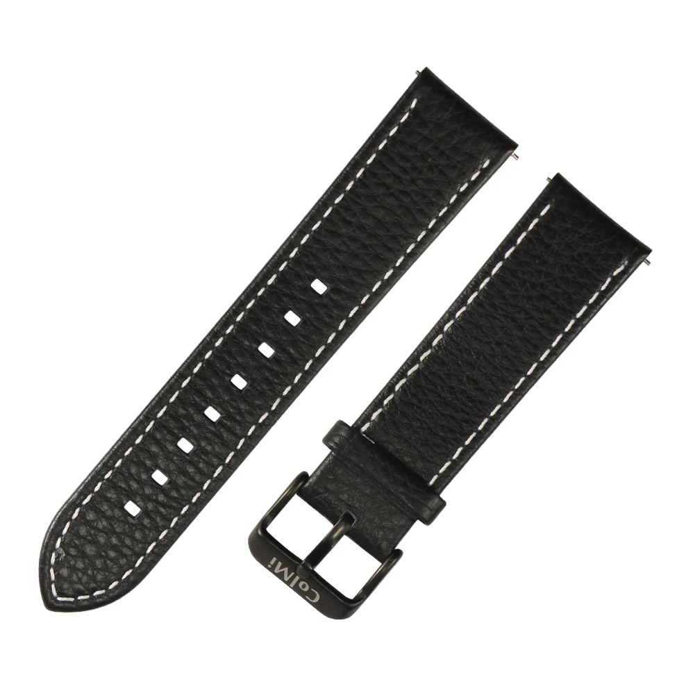 COLMI Смарт-часы ремешок 22 мм для смарт-часов за пределами - Цвет: leather black