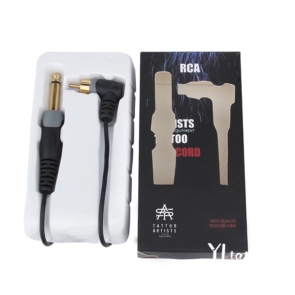 Силиконовые Мягкие татуировки RCA соединитель зажим шнуры для тату машин
