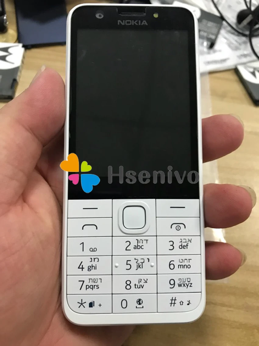 230 Nokia 230 разблокированный GSM 2,8 дюймов две sim-карты и одна карта 2MP QWERTY клавиатура английский Восстановленный мобильный телефон