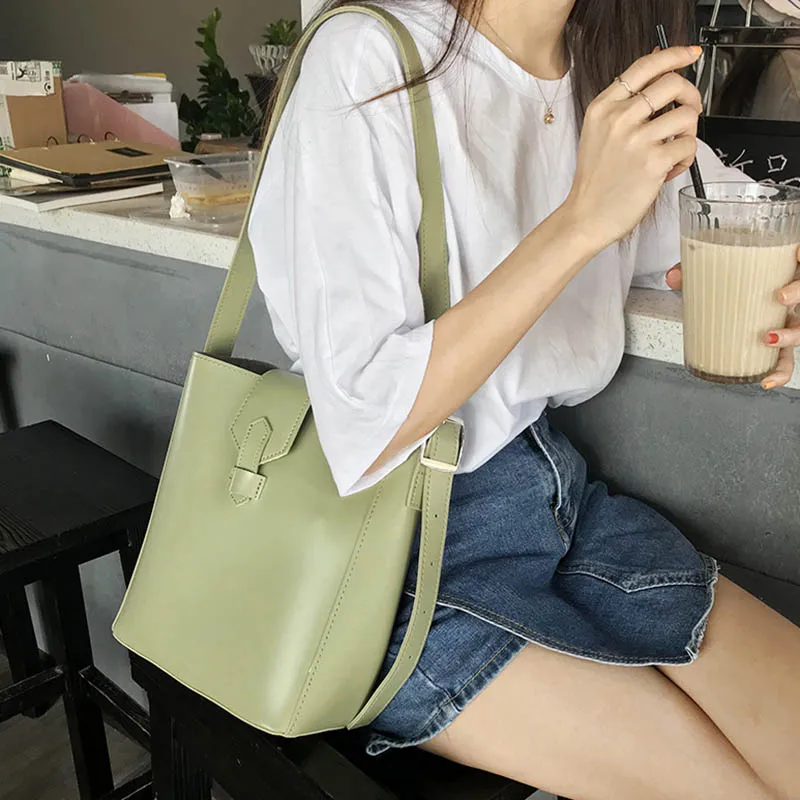 Luxury Bucket Women Shoulder Bag Casual Tote Designer Handbags Brand Female Simple Messenger Bags Large | Багаж и сумки