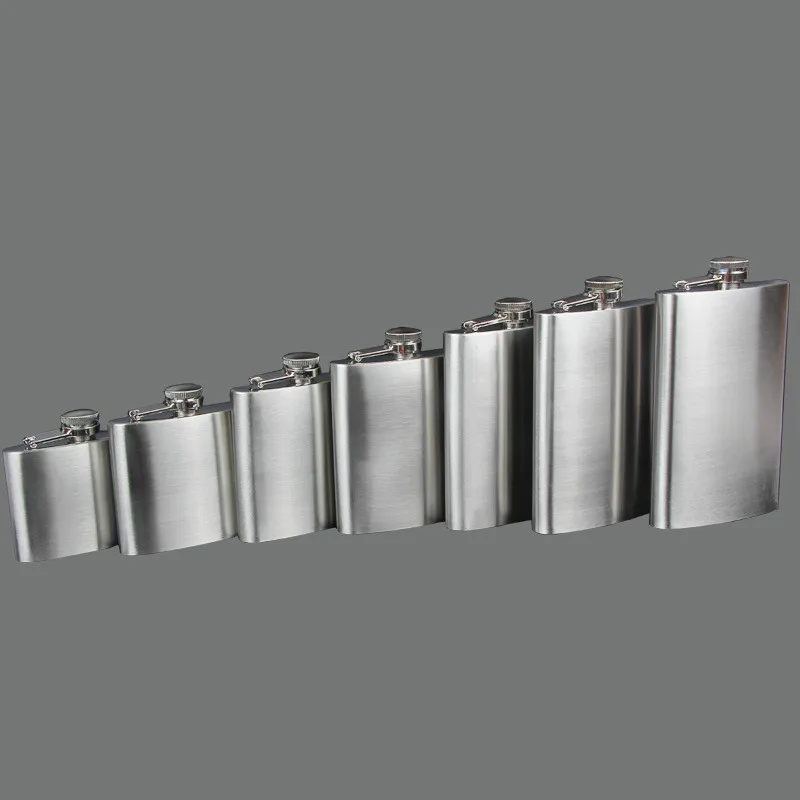 1-10 oz Stainless Steel Hip Flask Flagon High Quality Portable Wine Whisky Pot Bottle Drinkware For Drinker | Дом и сад