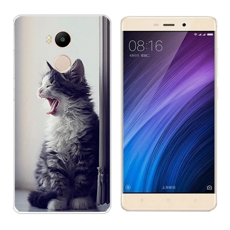 Case for Xiaomi Redmi 4 Prime TPU Soft Mobile Phone Cases Silicone Cover Pro BIG GUN Printing Coque |