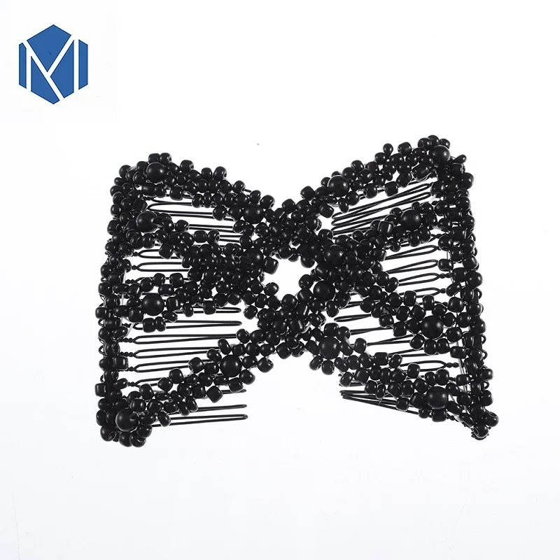 Винтажные жемчужные расчески M MISM двойные волшебные металлические гребни-зажимы для волос для женщин, аксессуары для украшений.