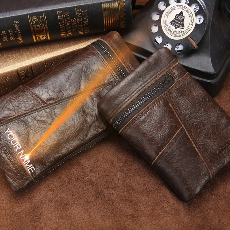 Кошелек мужской из натуральной кожи брендовый дизайнерский клатч в стиле