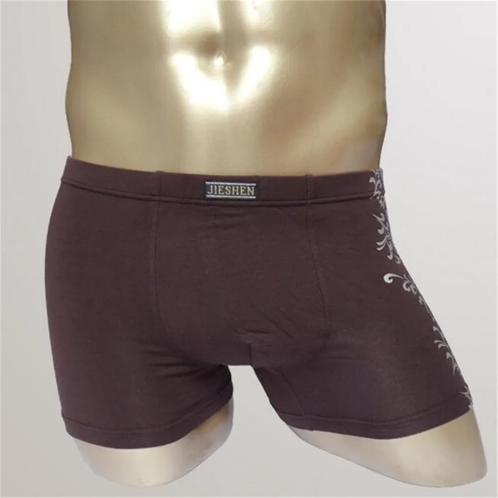 Для мужчин хлопок случайные плоские нижнее белье дышащий антистатические 3