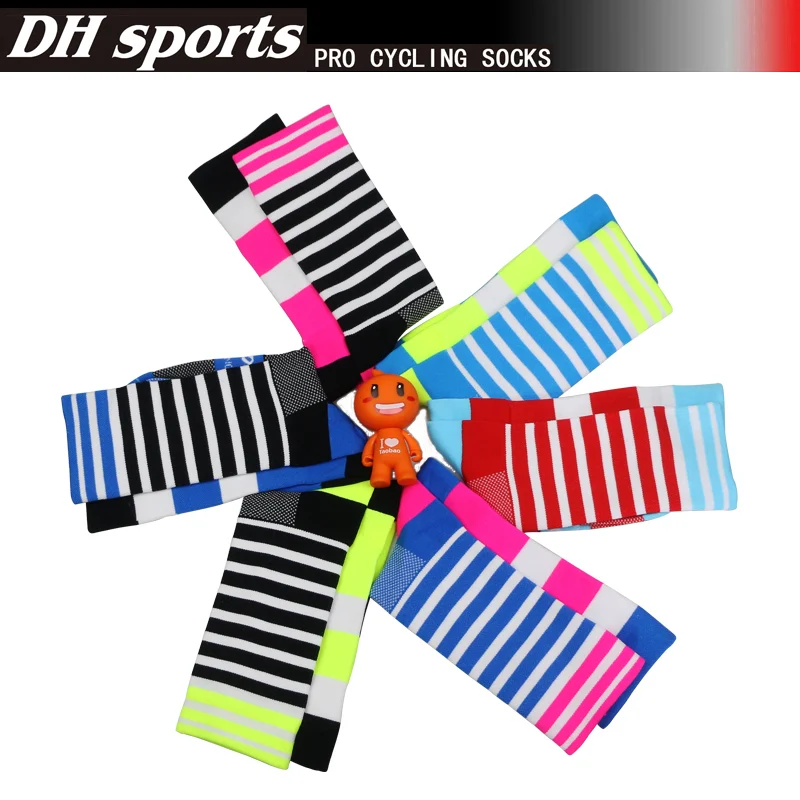 Фото DH SPORTS профессиональные велосипедные носки лучшие в стиле фанк дышащие впитывающие влагу дорожные велосипедные спортивные компрессионные носки для бега горячая распродажа №2
