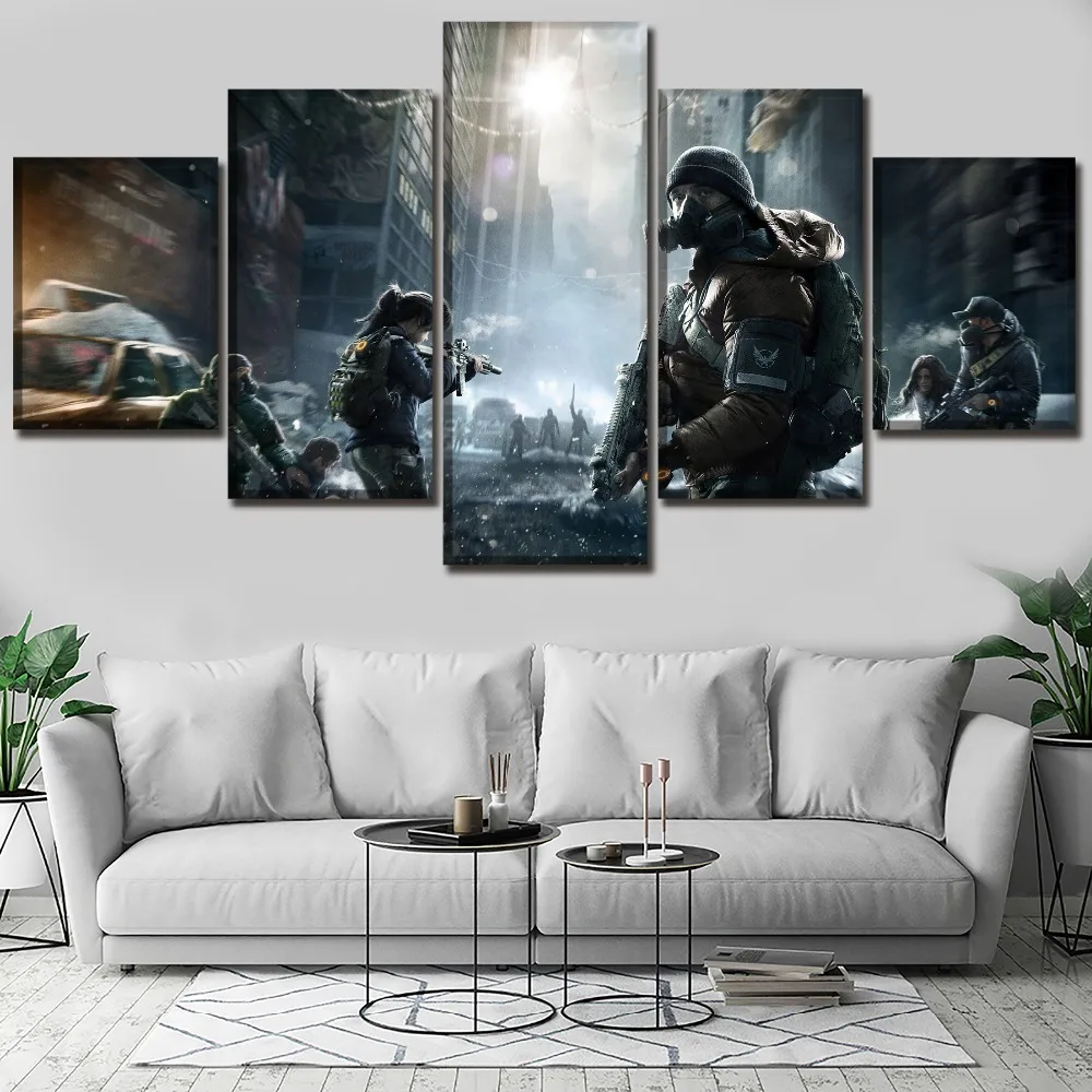 Модульная фотографии холст HD принты Wall Art Картины 5 шт. игра Тома Клэнси Отдел