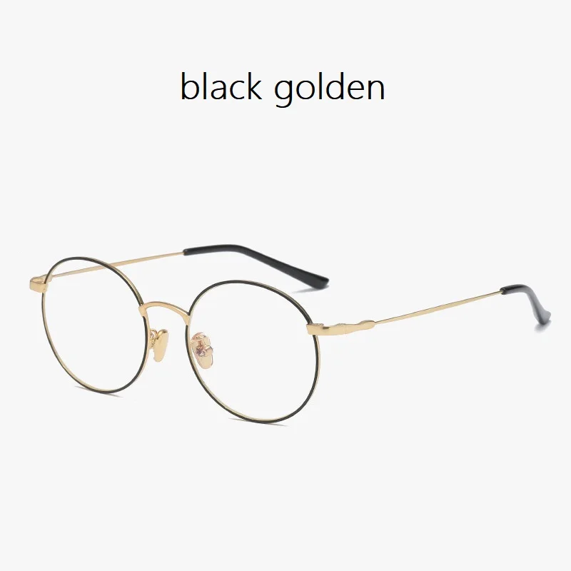 black golden Ширина-139 TR90 анти-синий луч очки для мужчин и женщин игры офисные компьютерные очки колледж сплав Брендовые очки оправы очки мужские - Цвет оправы: black golden