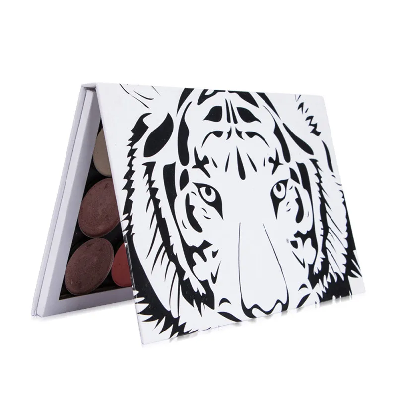 2017 г. модная Магнитная Палитра с тигровым узором черная палитра для макияжа