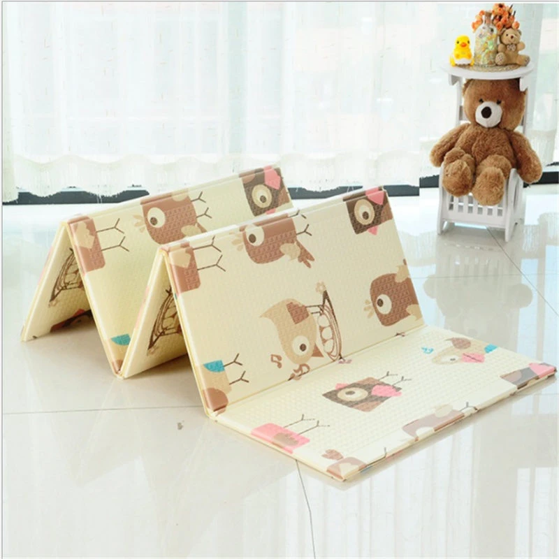XPE складной игрушечный коврик для ползания 2 0*1 5 м пены двухсторонний узор детский