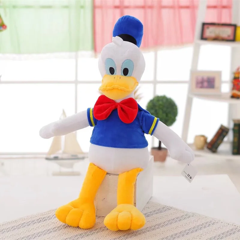 Donald Гигантский мультфильм чехол с Дональдом и Дейзи Дак мягкий плюшевый для ребенка милый игрушечные животные Подушка успокаивать младенцев игрушка фигурка для ребенка обувь для кукол дома декабря - Цвет: Donald