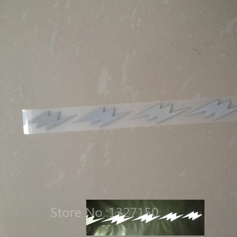 25mmx0.5m DIY Silver Reflective Safety Warning Tape Fabric Heat Transfer film Iron On for Clothes Pants Bag #5 | Дом и сад