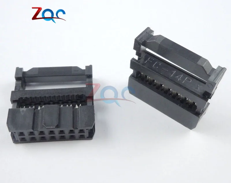 10 шт. 14Pin 2x7 2 54 шаг IDC FC 14 гнездовой JTAG разъем ISP плоский кабель|cable connector|cable flatl connector |