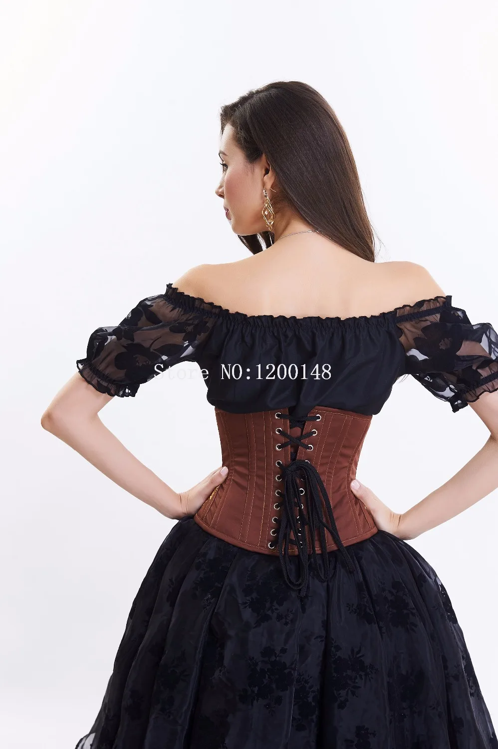 

corset dressSexy Gothic Lingerie Bustiers Embroidered Corset PLASTIC bone Underbust Corsets party dress Corpete Espartilho