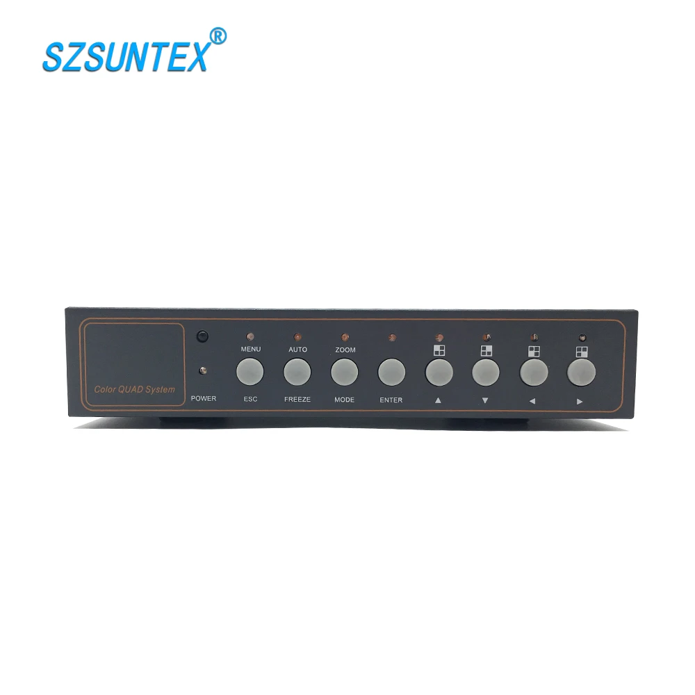 SUNTEX обновленная версия 4-канальный cctv мультиплексор VGA выход видео сплиттер на 4