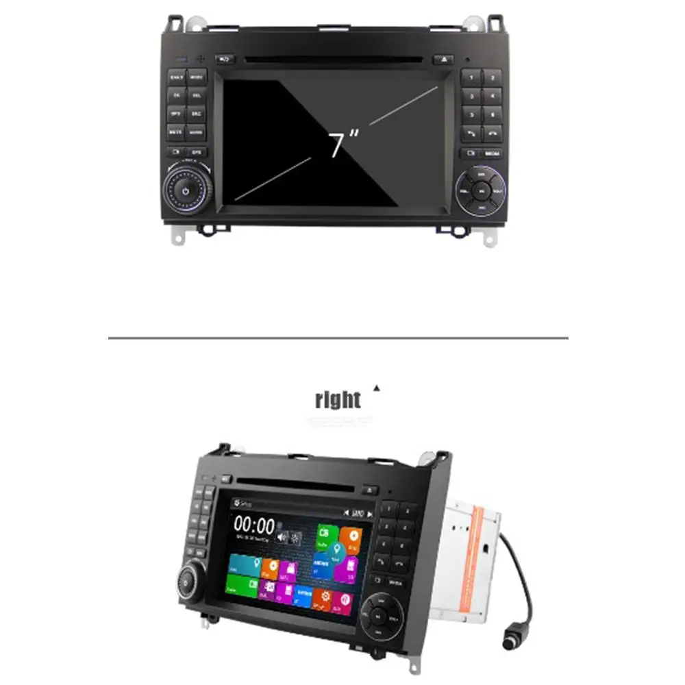 Eunavi 2 Din 7 дюймовый автомобильный DVD плеер для Mercedes/Benz/Sprinter/W209/W169/B200/A class/W169/B class/W245/B170