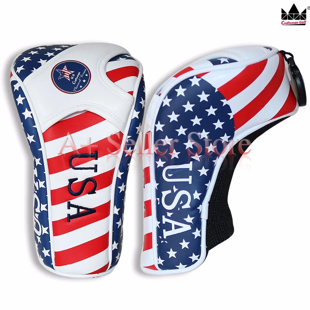 ** Crafstman Golf Флаг США крышка головы для водителя фарватера деревянный Гибридный