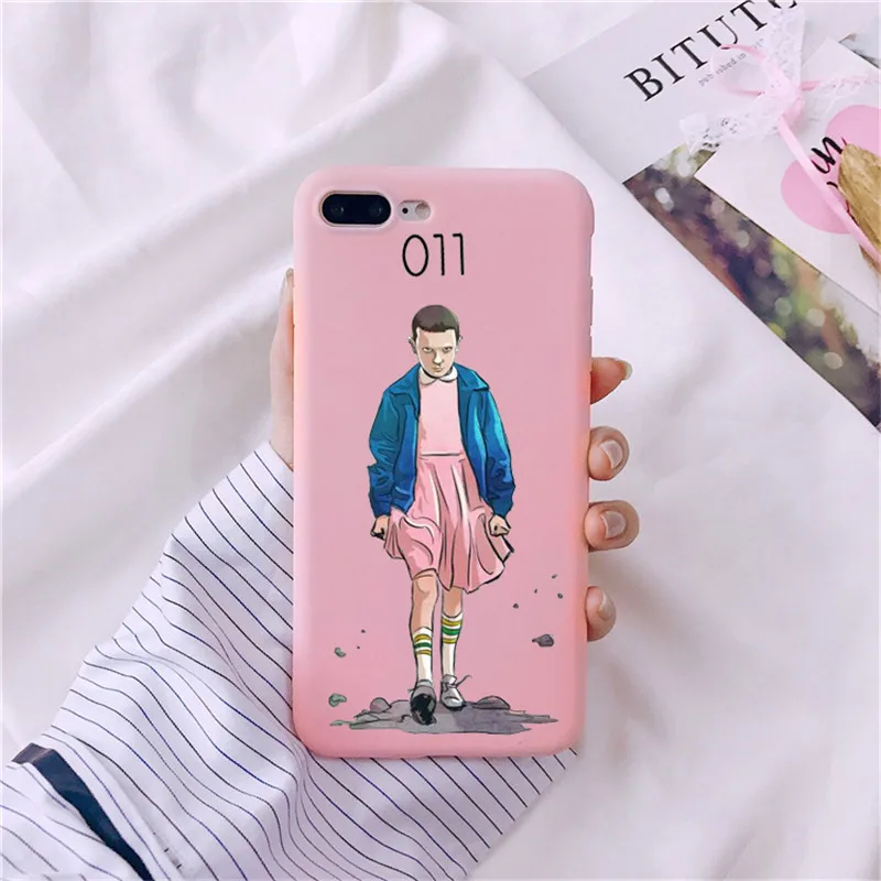 TPU Необычные вещи Рождественские огни чехол для iPhone 7 6S 8 Plus X 5s SE мягкая Матовая силиконовая, в цветах радуги чехлы для телефонов задняя крышка Funda - Цвет: TPU