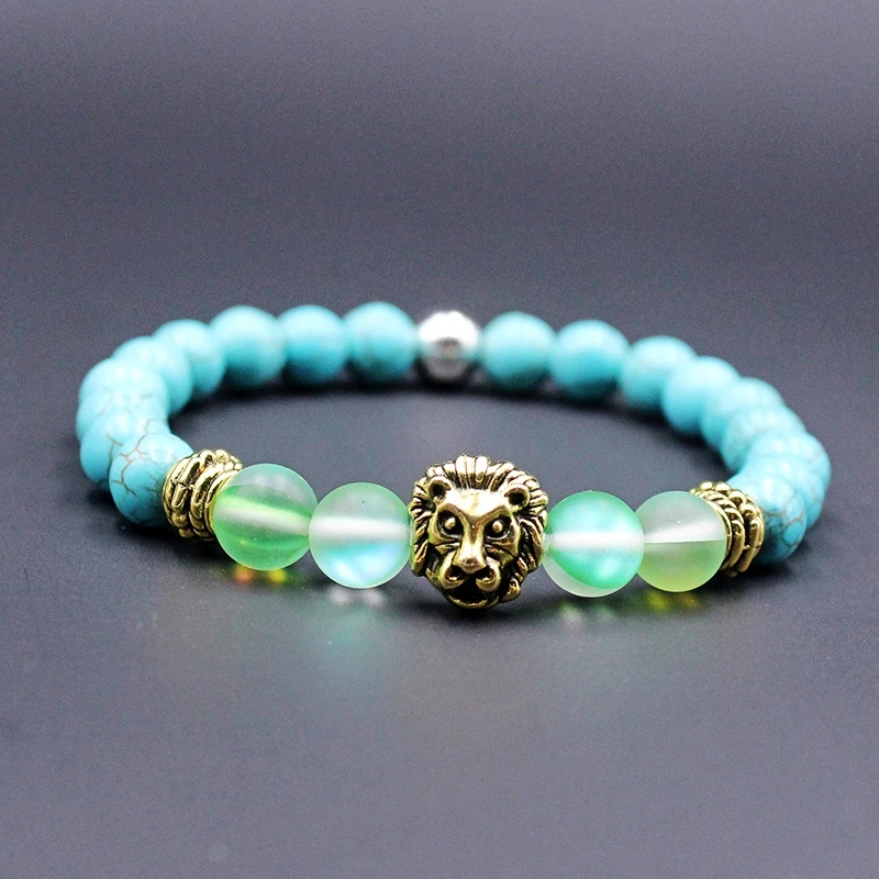 Модные золотые серебряные браслеты со львом Очаровательная корона пара