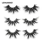 LEHUAMAO 25 мм ресницы 5D норковые искусственные бриллианты без жестокости объемные норковые ресницы мягкие драматические ресницы