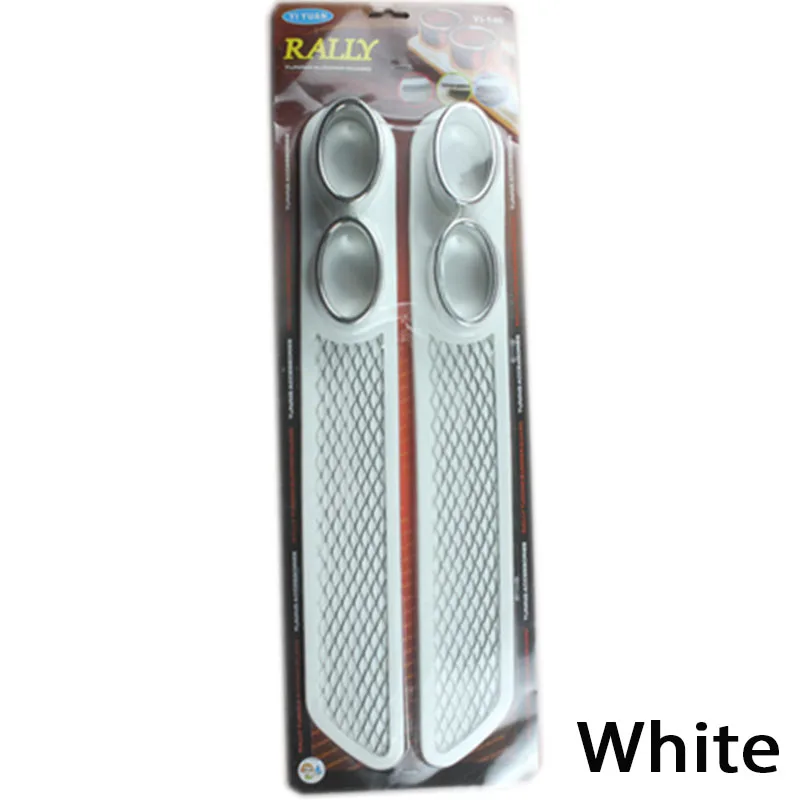 2pcs white Atreus 2X автомобильный Стайлинг 3D крутые Авто Углеродные выхлопные наклейки для Toyota Corolla Avensis RAV4 Yaris Honda Civic 2006-2011 Accord - Название цвета: 2pcs white